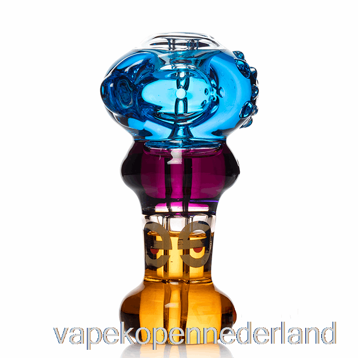 Vape Nederland Cheech Glas Triple Invriesbare Lepel Handpijp Blauw/paars/oranje